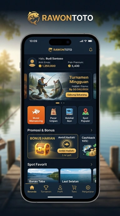 rawontoto — layar beranda
